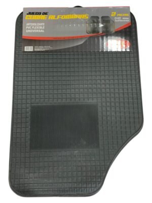 juego cubre alfombra goma 2 piezas, pvc, 64x44cm