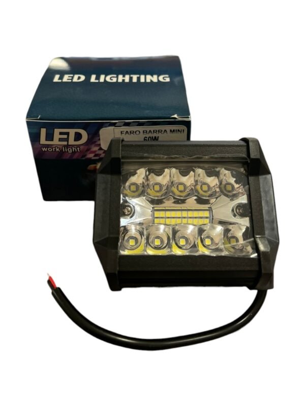 faro barra mini 20 led 60w 12v / 24v (8x9,5cm)