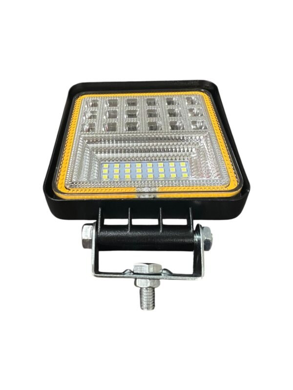 faro auxiliar led cuadrado 42 led 126w ojo de angel 12/24v