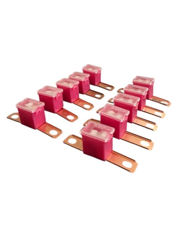 pack fusible link muela macho doble oreja 30 amp rosa x 10 unidades