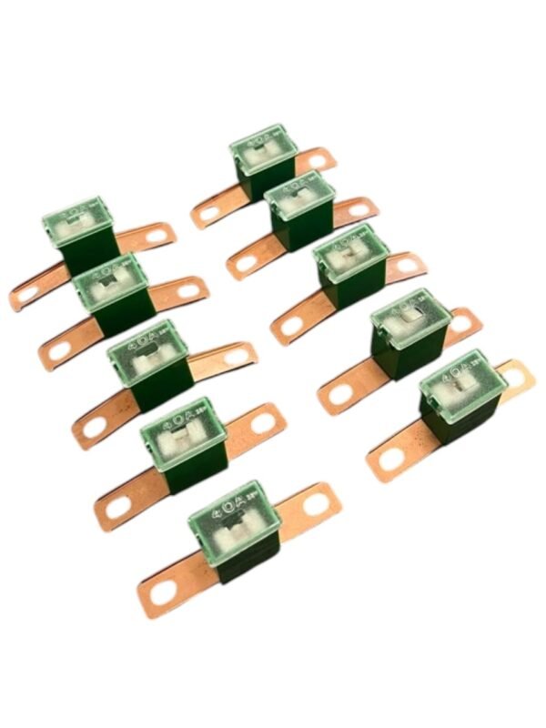 pack fusible link muela macho doble oreja 40 amp verde x 10 unidades