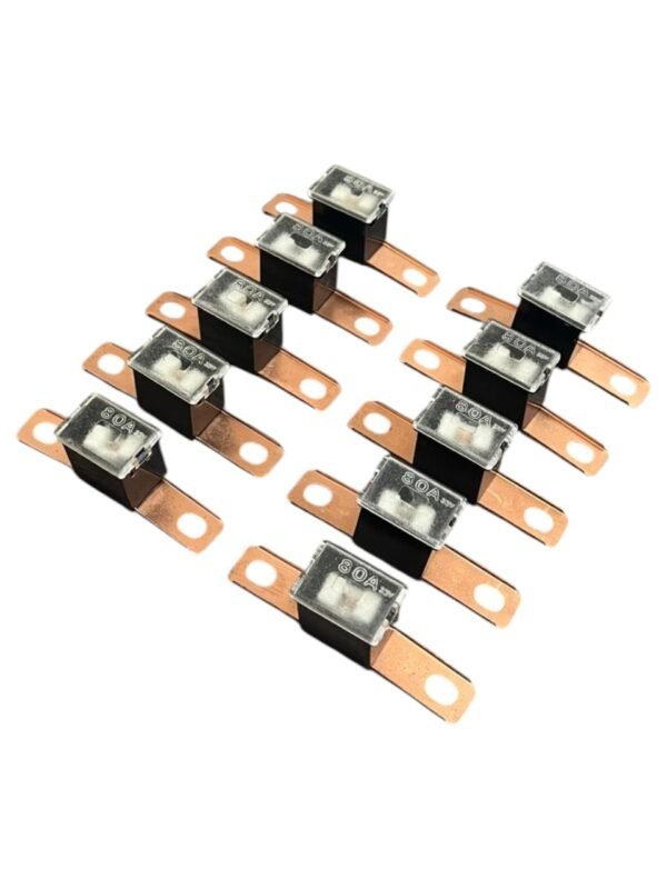 pack fusible link muela macho doble oreja 80 amp negro x 10 unidades