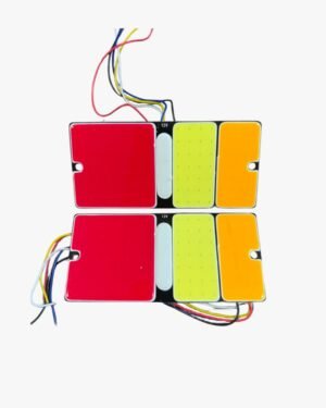 KIT FARO LED TRASERO 155X70MM 12V (POSICIÓN/GUIÑO/STOP/M.A)