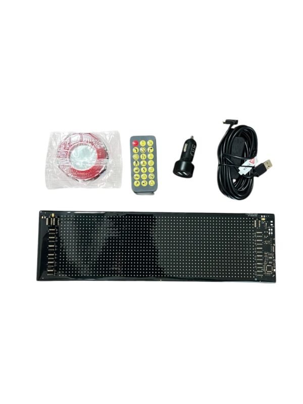 cartel led flexible programable 9,2 cm x 37,4 cm (control app)