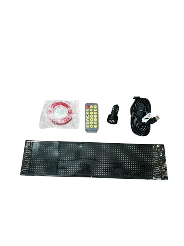 cartel led flexible programable 10,2 cm x 34,8 cm (control app)