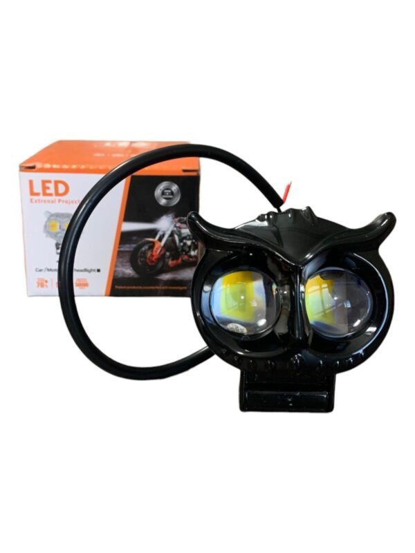 faro auxiliar led bÚho blanco + Ámbar + flash 12 24v