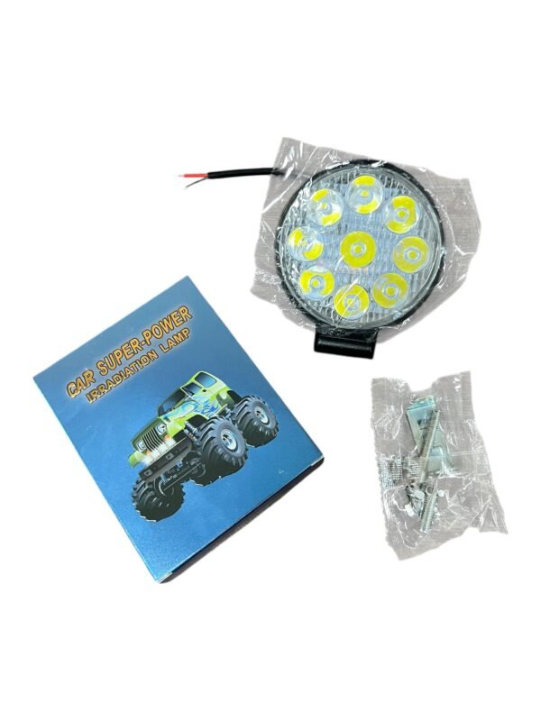 faro mini redondo 27w 9 led (8,5cm)