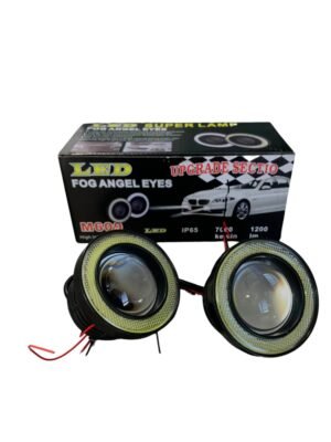 kit faro auxiliar con lupa huella ojo de angel 76mm