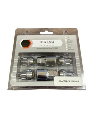 TUERCAS BULONES ANTIRROBO REFORZADAS 12MM X 1,5 ADAPTADOR 17/19MM