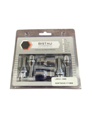 TUERCAS BULONES ANTIRROBO REFORZADAS 12MM X 1,5 LARGO: 23MM ADAPTADOR 17/19MM