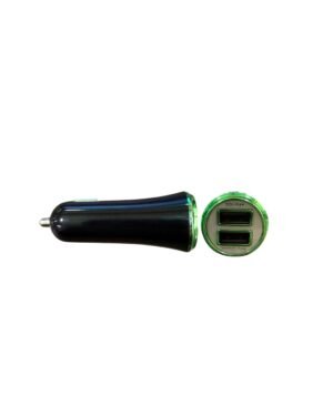 1550 CARGADOR AUTO DOBLE USB (NEGRO)