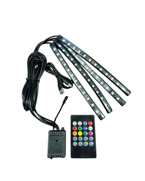 1569 TIRAS 12 LEDS RGB INTERIOR PARA AUTO (X4)