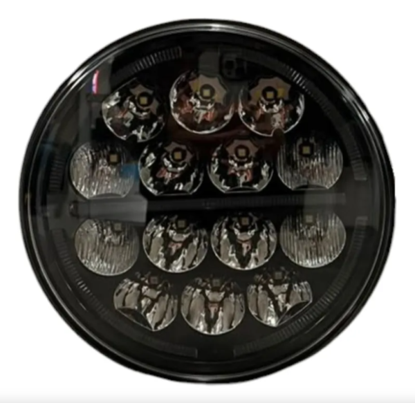 FARO LED REDONDO 7 PULGADAS 14 LEDS + DRL AMBAR 70W 12/24V