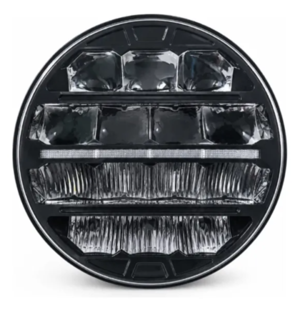 FARO LED REDONDO 9 PULGADAS DRL BLANCO + ÁMBAR 106W 12/24V