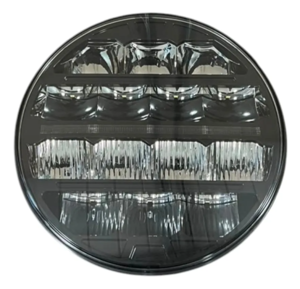 KIT X2 FARO LED REDONDO 9 PULGADAS DRL BLANCO + ÁMBAR 106W 12/24V